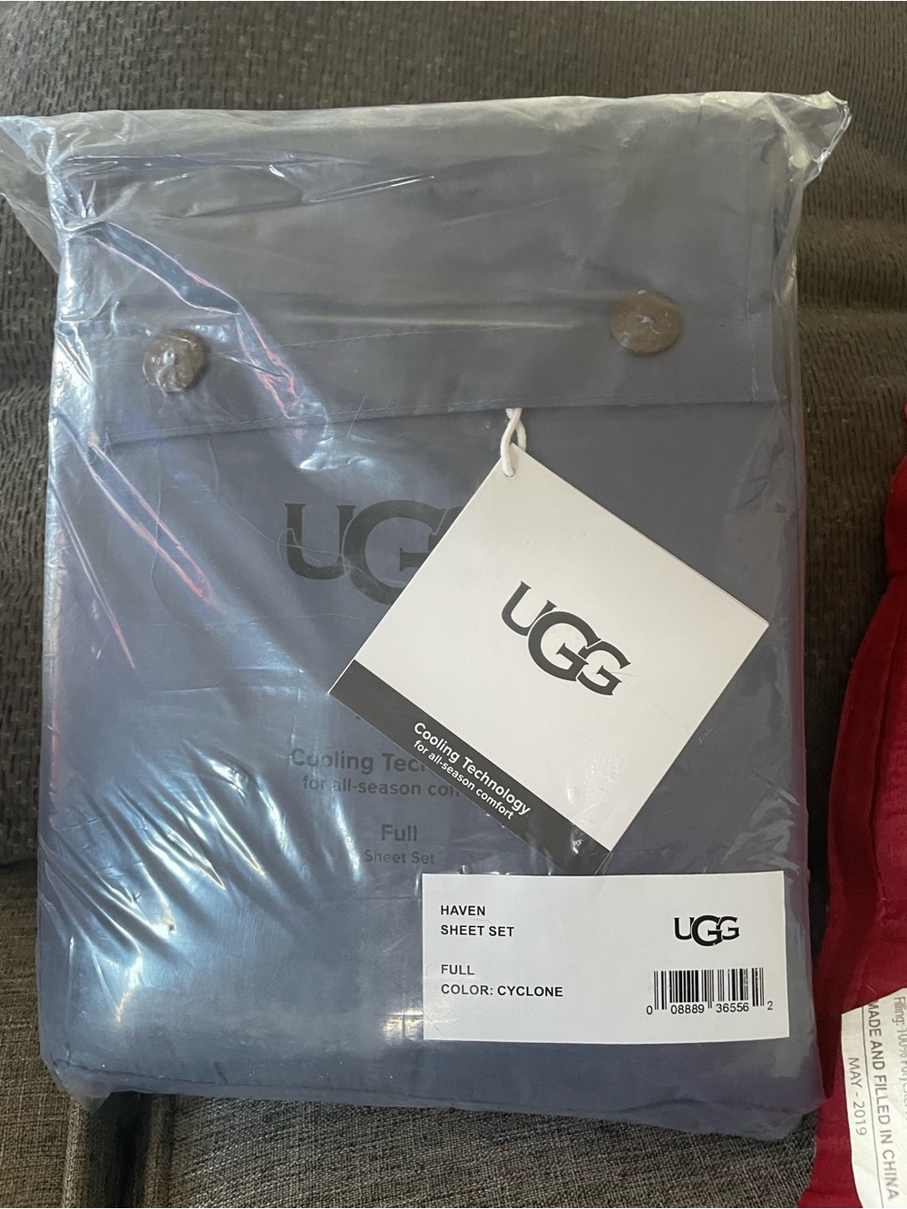 Ugg Australia Haven Full Size Sheet set w Cooling technology in Color cyclone